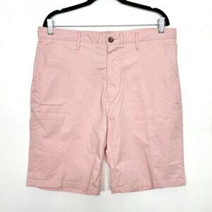 Hudson & Barrow NYC Pink Flat Front Casual Shorts 36 Waist